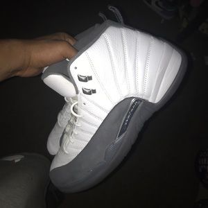 Jordan retro 12s white gray